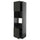 METOD - METOD Hi cb f oven/micro w 2 drs/shelves, black-grey/Upplöv matt anthracite, 60x60x220 cm