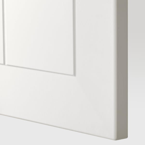 METOD - High cabinet for fridge w 2 doors, white/Stensund white , 60x60x220 cm