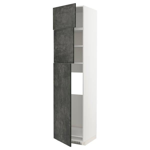 METOD - Fridge cabinet/3 doors , 60x60x240 cm