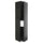 METOD - METOD High cab for fridge with 3 doors, black-grey/Lerhyttan black stained, 60x60x240 cm
