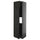 METOD - METOD Hi cab f fridge or freezer w 2 drs, black-grey/Lerhyttan black stained, 60x60x220 cm