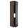 METOD - METOD Hi cab f fridge or freezer w 2 drs, black-grey/Sinarp brown, 60x60x240 cm