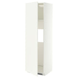 METOD high cab f fridge or freezer w door, white/Aspudden matt white, 60x60x200 cm