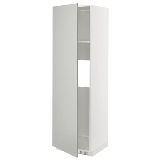 Ikea METOD - High cab f fridge or freezer w door, white/Havstorp light grey, 60x60x200 cm