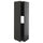 METOD - METOD High cab f fridge or freezer w door, black-grey/Nickebo matt anthracite, 60x60x200 cm