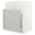 METOD bc f BREDSJÖN snk/1 frnt/2 drws, white/Lerhyttan light grey, 60x60 cm