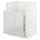 METOD bc f BREDSJÖN snk/1 frnt/2 drws, white/Ringhult light grey, 60x60 cm