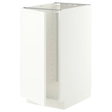 METOD base cab f sink/waste sorting, white/Aspudden matt white, 40x60 cm