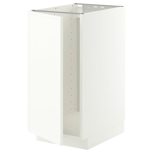 METOD base cab f sink/waste sorting, white/Aspudden matt white, 40x60 cm