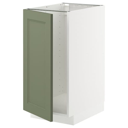 Ikea METOD - Sink cabinet/differential collection, white/Axstad gray-green,40x60 cm