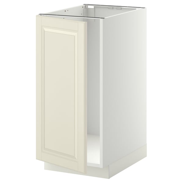 METOD base cab f sink/waste sorting, white/Bodbyn off-white, 40x60 cm