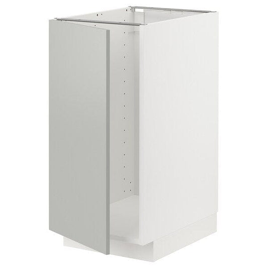 Ikea METOD - Base cab f sink/waste sorting, white/Havstorp light grey, 40x60 cm