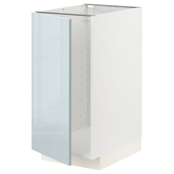 METOD - METOD Base cab f sink/waste sorting, white/Kallarp light grey-blue, 40x60 cm