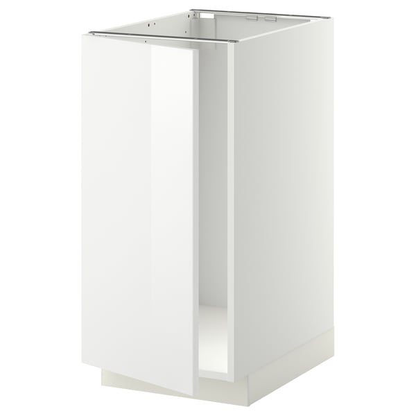 METOD base cab f sink/waste sorting, white/Ringhult white, 40x60 cm