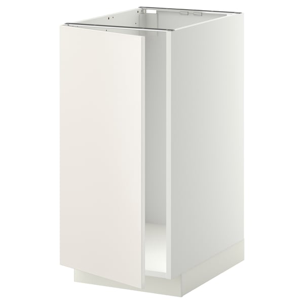 METOD base cab f sink/waste sorting, white/Veddinge white, 40x60 cm