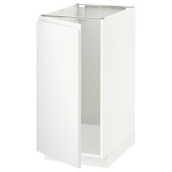 METOD base cab f sink/waste sorting, white/Voxtorp matt white, 40x60 cm