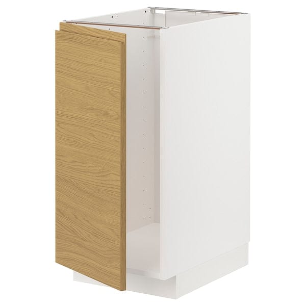 Ikea METOD - Base cab f sink/waste sorting, white/Voxtorp oak effect, 40x60 cm