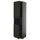 METOD - METOD High cab f micro w 2 doors/shelves, black-grey/Lerhyttan black stained, 60x60x220 cm