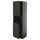 METOD - METOD High cab f micro w 2 doors/shelves, black-grey/Nickebo matt anthracite, 60x60x200 cm