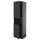 METOD - METOD High cab f micro w 2 doors/shelves, black-grey/Nickebo matt anthracite, 60x60x220 cm