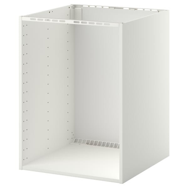 METOD base cabinet for built-in oven/sink, white, 60x60x80 cm