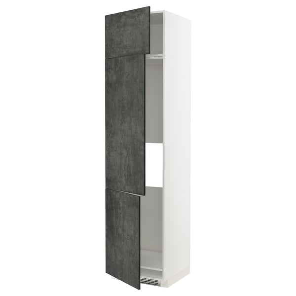 METOD - Cabinet for fridge/freezer+3 doors , 60x60x240 cm