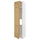 METOD - METOD High cab f fridge/freezer w 3 doors, white/Voxtorp oak effect, 60x60x240 cm