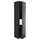 METOD - METOD High cab f fridge/freezer w 3 doors, black-grey/Lerhyttan black stained, 60x60x240 cm