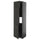 METOD - METOD High cab f fridge/freezer w 3 doors, black-grey/Nickebo matt anthracite, 60x60x220 cm
