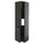 METOD - METOD High cab f fridge/freezer w 3 doors, black-grey/Upplöv matt anthracite, 60x60x220 cm