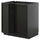 METOD base cabinet with shelves/2 doors, black-grey/Lerhyttan black stained, 80x60 cm