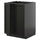 METOD base cabinet with shelves/2 doors, black-grey/Lerhyttan black stained, 60x60 cm
