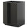 METOD - METOD Base cabinet with shelves/2 doors, black-grey/Nickebo matt anthracite, 60x60 cm