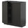 METOD - METOD Base cabinet with shelves/2 doors, black-grey/Upplöv matt anthracite, 80x37 cm