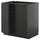 METOD - METOD Base cabinet with shelves/2 doors, black-grey/Upplöv matt anthracite, 80x60 cm