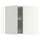 METOD corner wall cabinet with carousel, white/Aspudden light grey, 68x60 cm