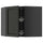 METOD - METOD Corner wall cabinet with carousel, black-grey/Lerhyttan black stained, 68x60 cm