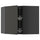 METOD - METOD Corner wall cabinet with carousel, black-grey/Nickebo matt anthracite, 68x60 cm