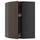 METOD - METOD Corner wall cabinet with carousel, black-grey/Sinarp brown, 68x100 cm