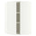 METOD corner wall cabinet with shelves, white/Aspudden matt white, 68x100 cm
