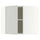 METOD corner wall cabinet with shelves, white/Aspudden light grey, 68x60 cm