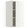 METOD corner wall cabinet with shelves, white/Aspudden light grey, 68x100 cm