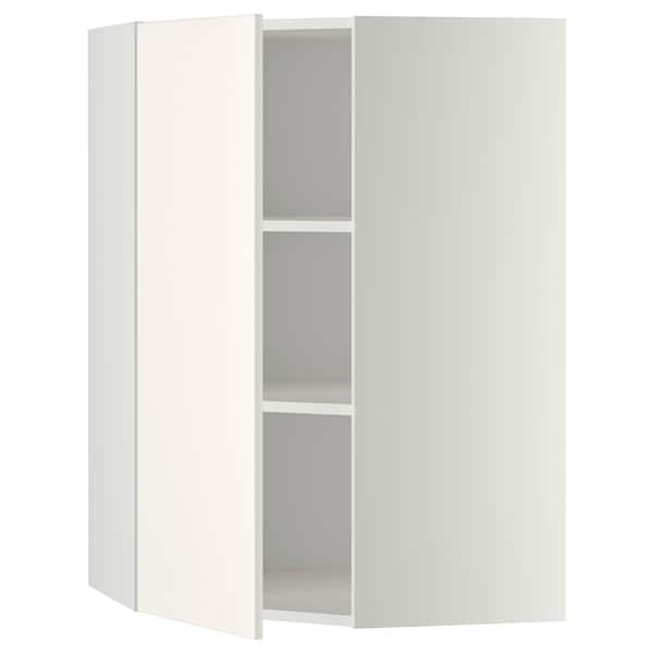 Ikea METOD - Corner wall cabinet with shelves, white/Veddinge white, 68x100 cm