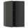 METOD - METOD Corner wall cabinet with shelves, black-grey/Nickebo matt anthracite, 68x100 cm