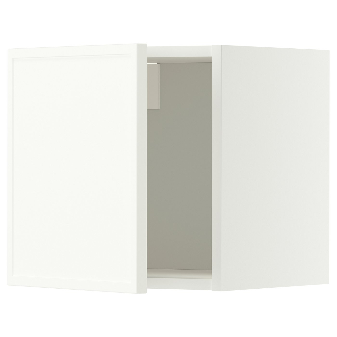 METOD wall cabinet, white/Aspudden matt white, 40x40 cm