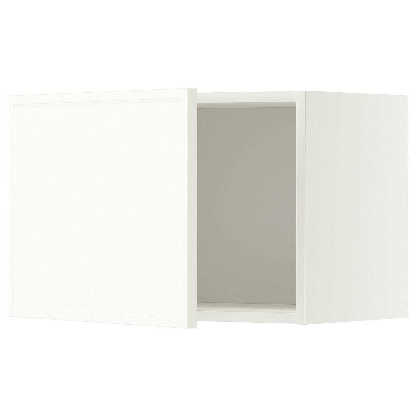 METOD wall cabinet, white/Aspudden matt white, 60x40 cm