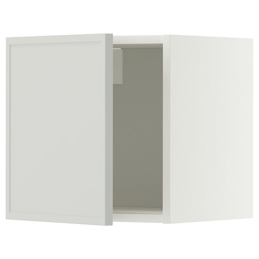 METOD wall cabinet, white/Aspudden light grey, 40x40 cm