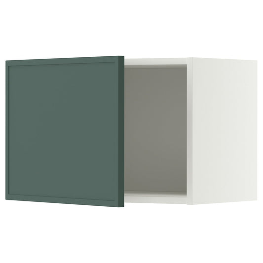 METOD wall cabinet, white/Aspudden dark grey-green, 60x40 cm