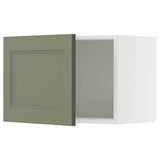 METOD wall cabinet, white/Axstad grey-green, 60x40 cm
