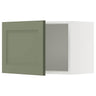 METOD wall cabinet, white/Axstad grey-green, 60x40 cm